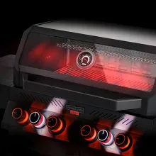 Газовый гриль Primeliner G-class Pro, 6 горелок (c ИК-горелкой), чёрный (комплектация Deluxe)