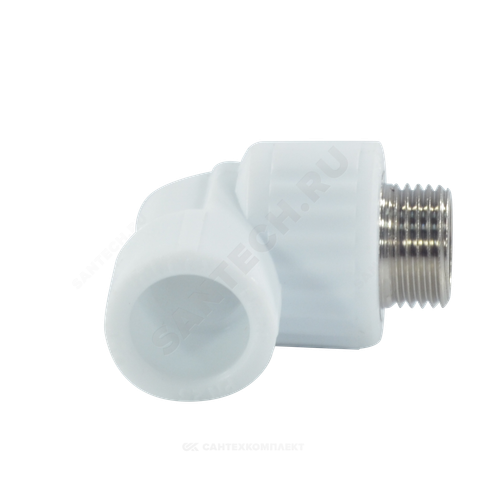 Угольник PP-R комбинированный белый Дн 25х1/2" НР VALFEX 10126125