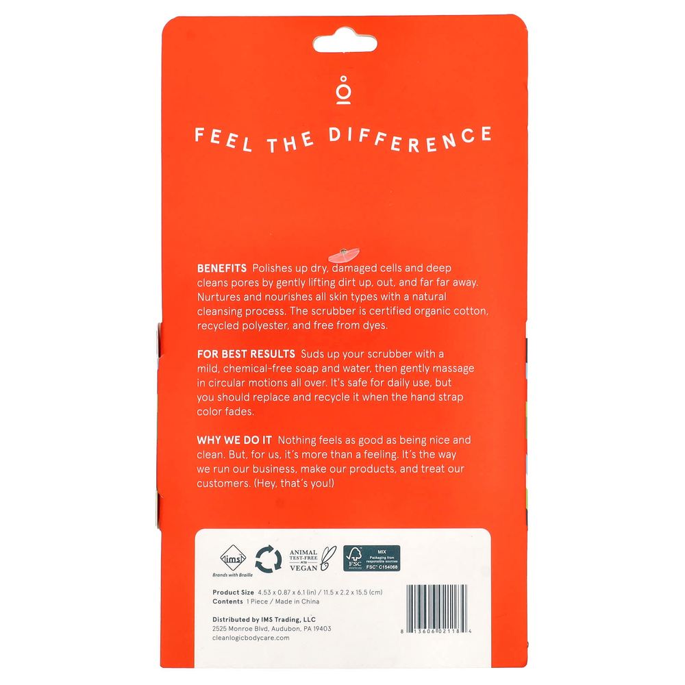 Cleanlogic, Устойчивое отшелушивающее средство для большого тела, 1 шт.