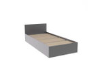 Кровать односпальная 120х200 см КРМ, Графит, ДСВ Мебель