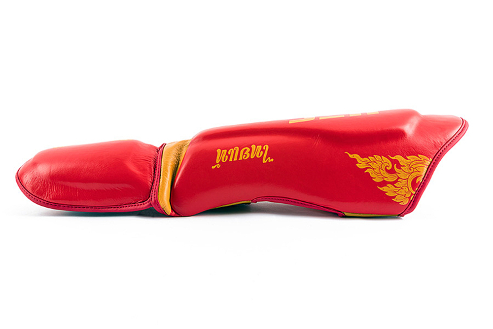 UFC Premium True Thai Защита голени, цвет красный, размер XL