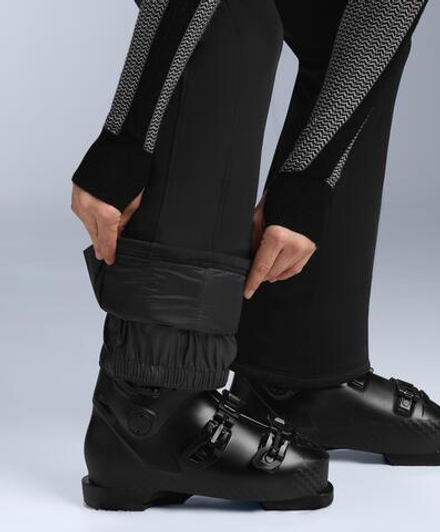 OYSHO Водонепроницаемые эластичные брюки-клеш SKI, черный