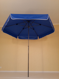Зонт уличный (пляжный зонт) диаметр 240 см СИНИЙ