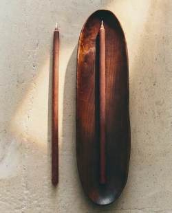 ZARA HOME НАБОР ЦВЕТНЫХ ДЕКОРАТИВНЫХ СВЕЧЕЙ ( 2 ШТ.), БЕЖЕВЫЙ