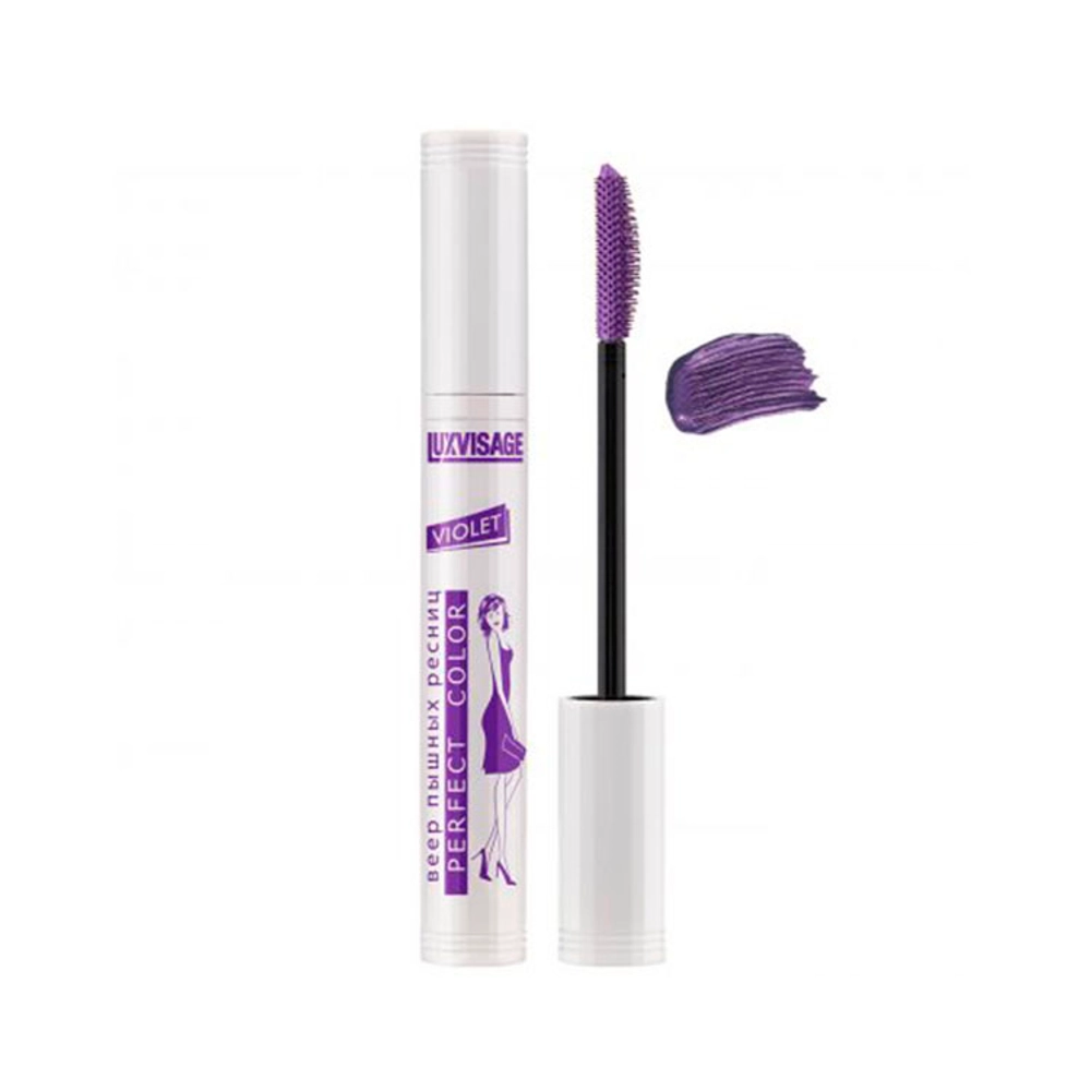 Тушь для ресниц LuxVisage Perfect Color Express Violet