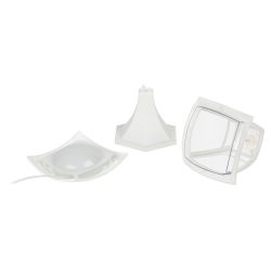 Садово-парковый светильник ЭРА «Валенсия» ДТУ 07-8-001 белый 4-гранный напольный IP44 светодиодный 8Вт 3000K | Садово-парковые светильники