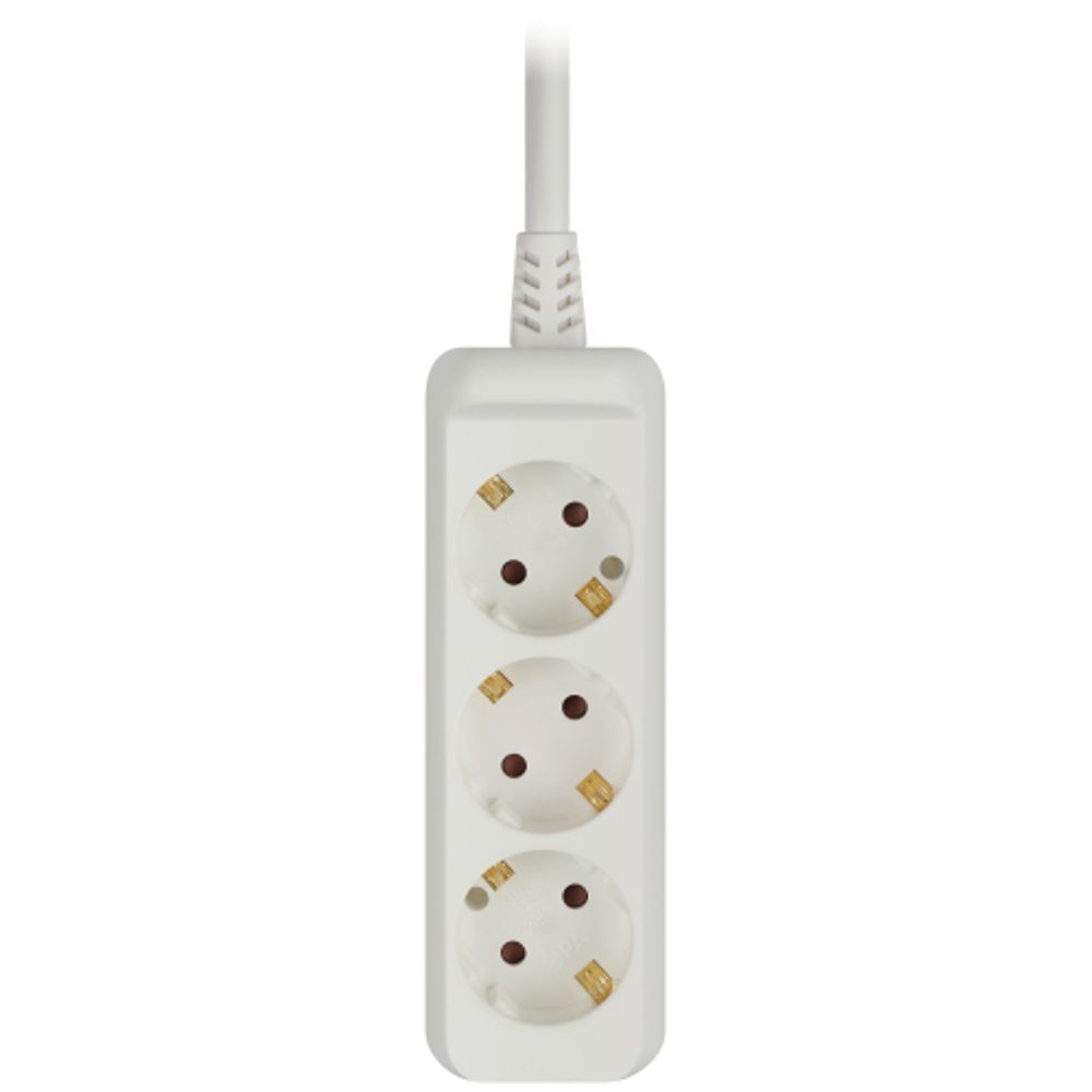 Удлинитель электрический ЭРА U-3e-3m-3x1 с заземлением 3 розетки 3м ПВС 3x1мм2 16А