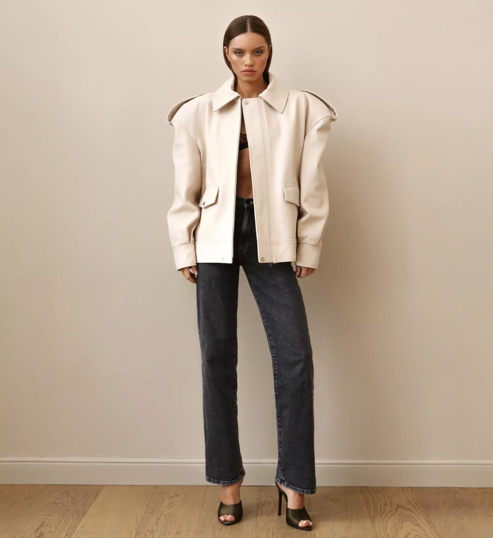 Куртка LIGHT NAPPA, Молочный