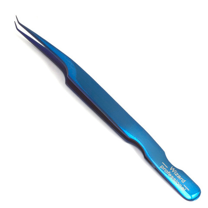 Пинцет Wizard platinum синий L (Х) комфорт
