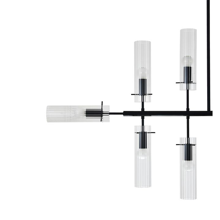 Подвесная люстра Indigo Saetta 11053/12R Black V000566