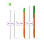 Ручка шариковая Berlingo "Tribase Orange" зеленая, 0,7мм