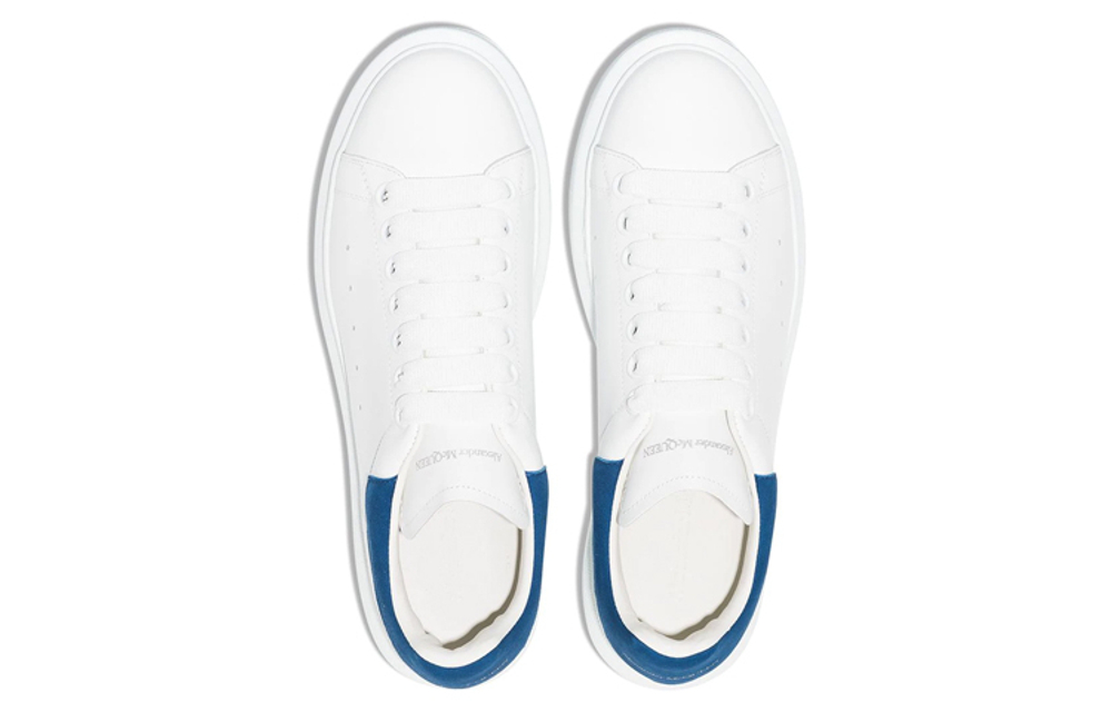 Alexander McQueen Alexander McQueen Smooth calfskin Fashion sneakers Women's White and Blue