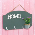 Ключница настенная «ЛАМИНГТОН», 3 крючка, цвет бирюзовый, 25*15см