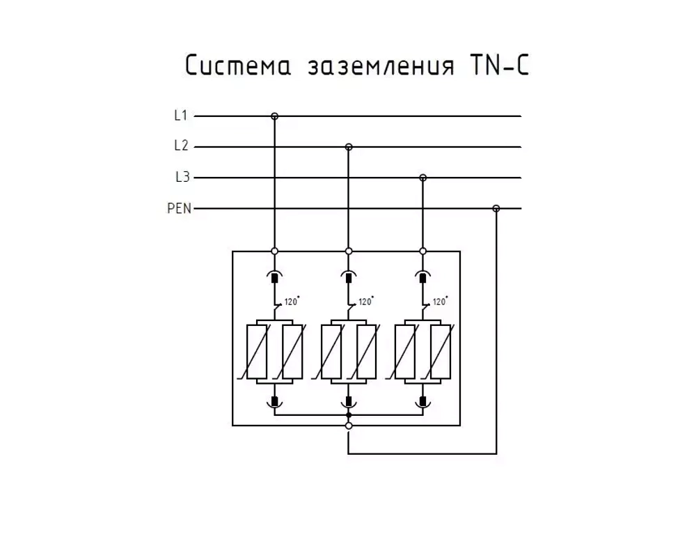 Устройство защиты от импульсных перенапряжений РИФ-Э-I+II 275/12,5 (3+0)