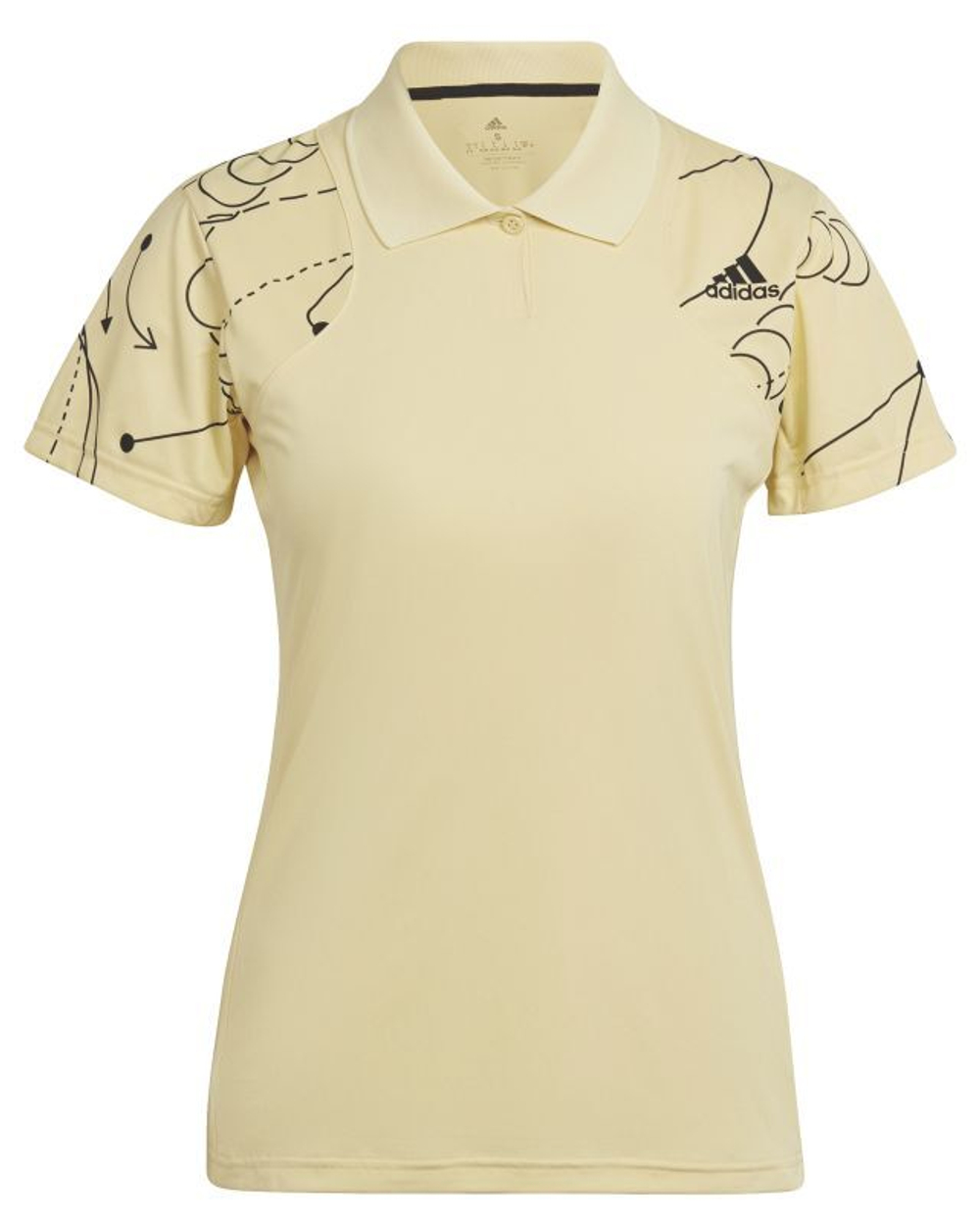 Женское поло Adidas Club Tennis Graphic Polo Shirt - желтый