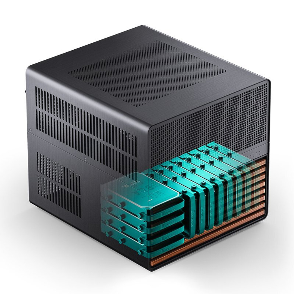 Корпус JONSBO N5, ITX, MATX, ATX, E-ATX, XL-ATX, черный (без БП)