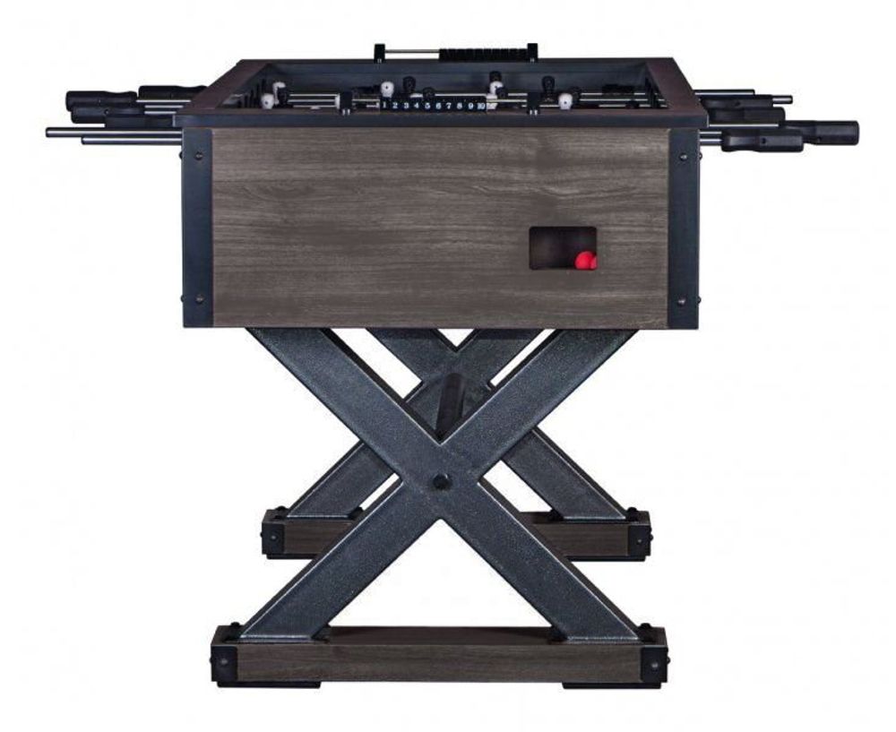 Игровой стол - футбол "Tournament" (142.5x78.2x88см, кубинский махагон)