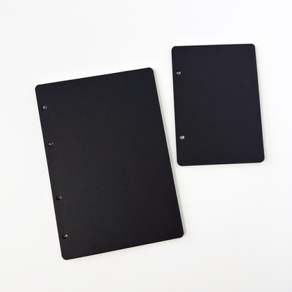 2 черных форзаца из плотного переплетного картона (4/2 кольца)