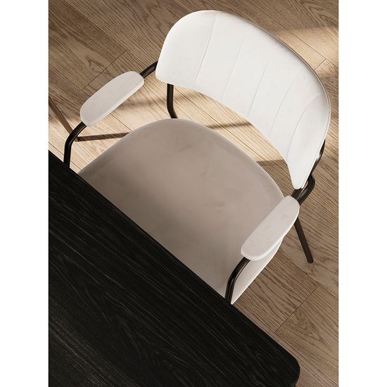 Стул eirill, велюр, серо-бежевый