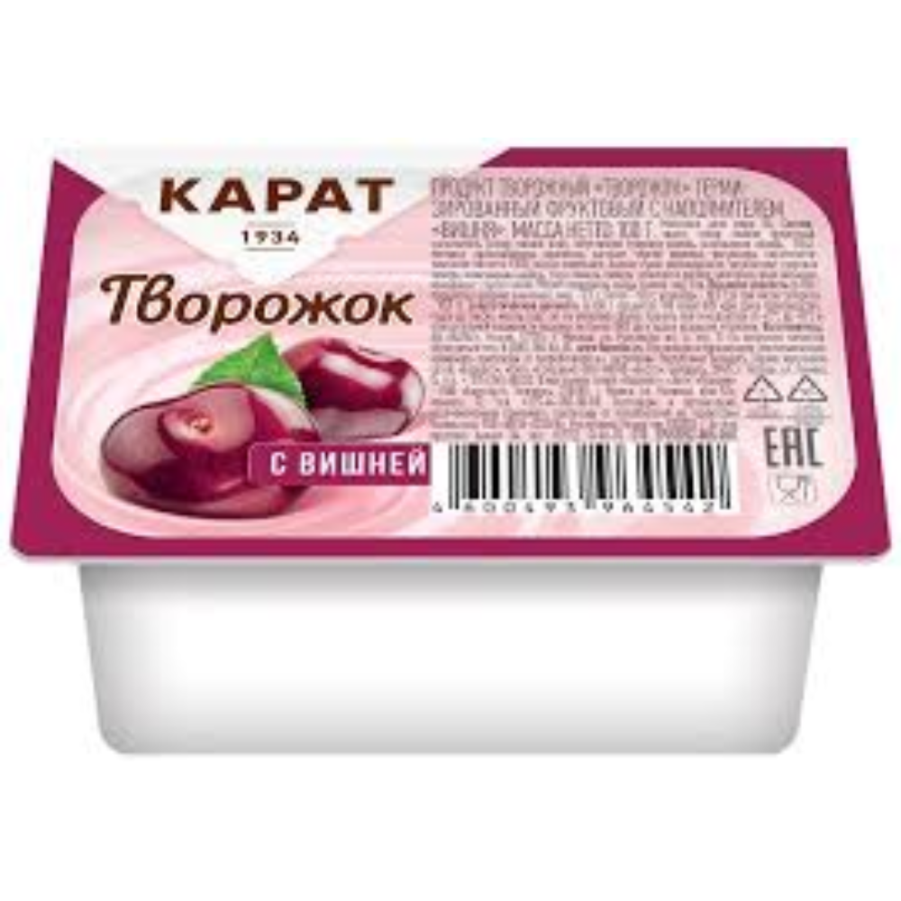 Творожок Карат с вишней 100 гр