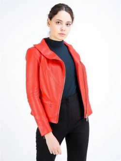 Косуха кожаная куртка женская Турция