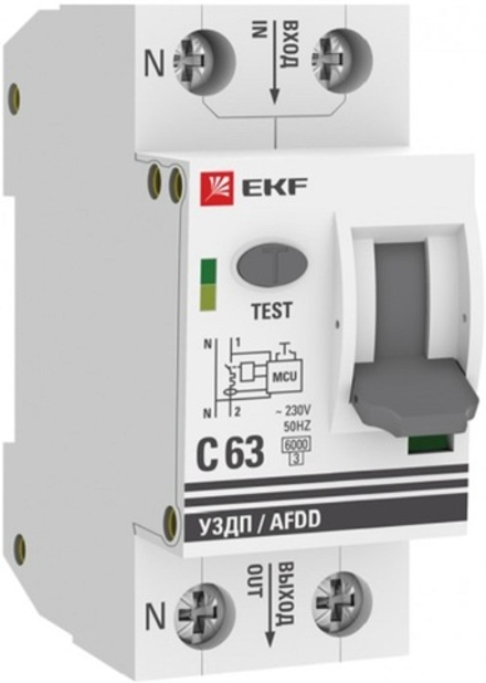 Устройство защиты от дугового пробоя  EKF afdd-2-63C-pro