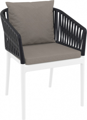 Кресло пластиковое с подушками Portofino