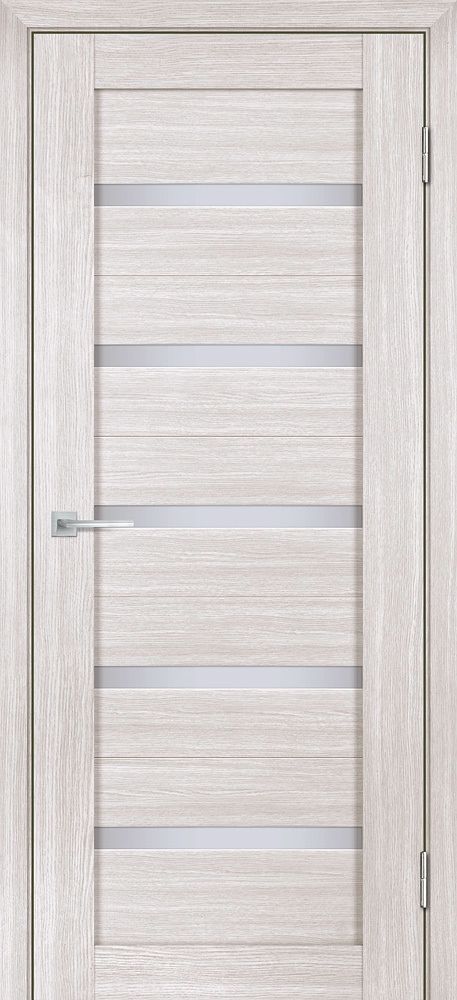 Дверь Лайт-07 nanotex / Цвет Лиственница белая / белый сатинат / Двери STABILE PORTE