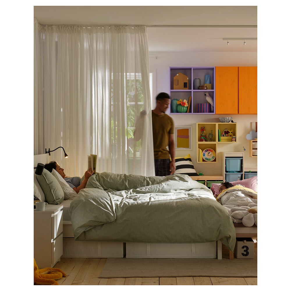 IKEA ÄNGSFRYLE  (ИКЕА ÄНГСФРЙЛЕ)  -  Штора, 1 шт, на ленте/белая, 300x300 см