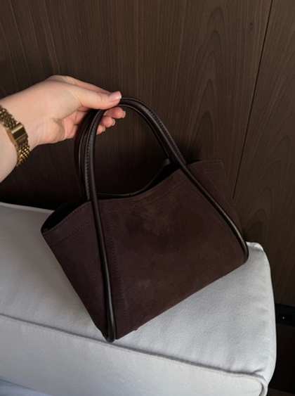 Сумка из натуральной замши