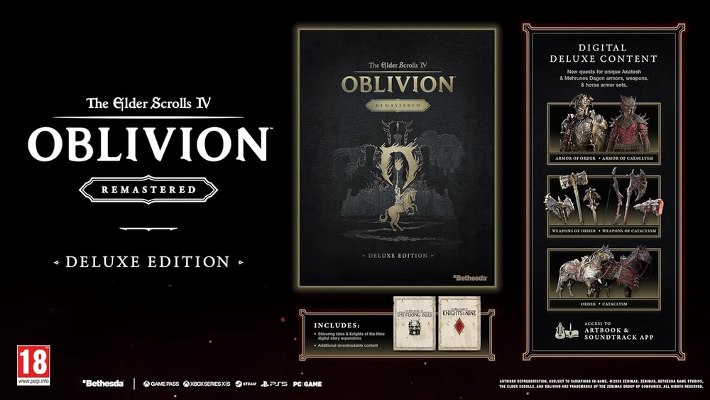 The Elder Scrolls IV: Oblivion Remastered Deluxe Edition (диск для PS5, полностью на английском языке)