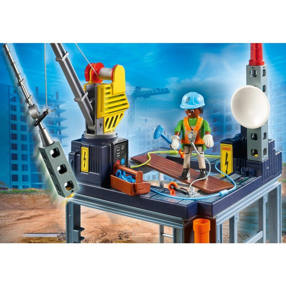 Playmobil - Starter Pack Строительная площадка с тросовой лебедкой 70816