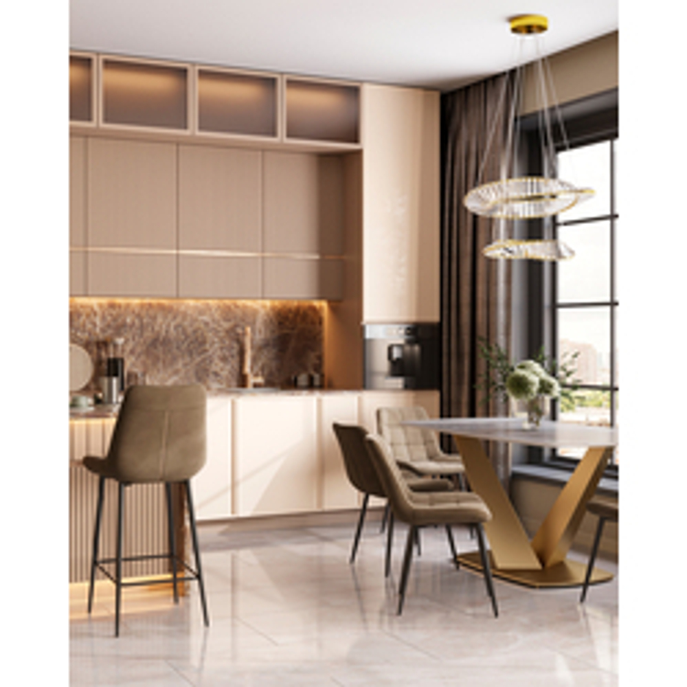 Стол обеденный Аврора 160*90 керамика светлая