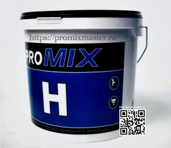 Толстослойная выравнивающая шпатлевка PROMIX H готовая для стен и потолков, 18 кг