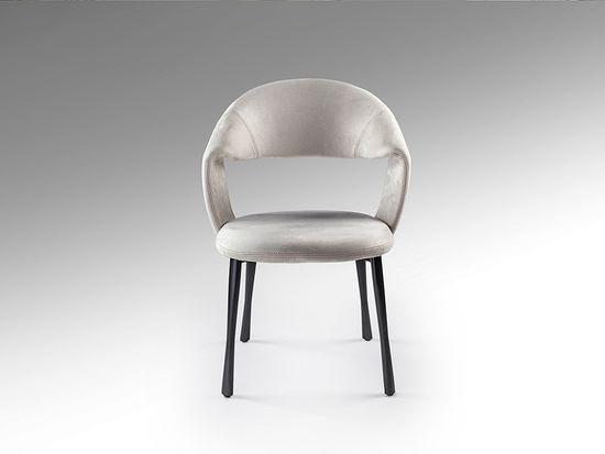 Willy Стул каменно-серый/черный