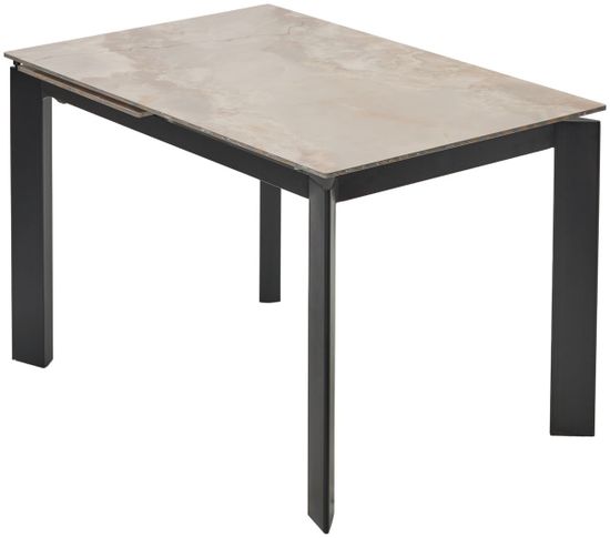 Стол CORNER 120 GLOSS AMBER JADE SOLID CERAMIC / BLACK