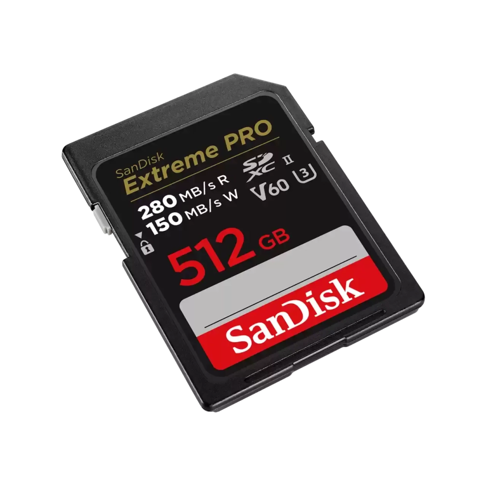 Карта памяти SanDisk Extreme Pro SDXC 512GB UHS-II U3 V60, R/W 280/150 МБ/с