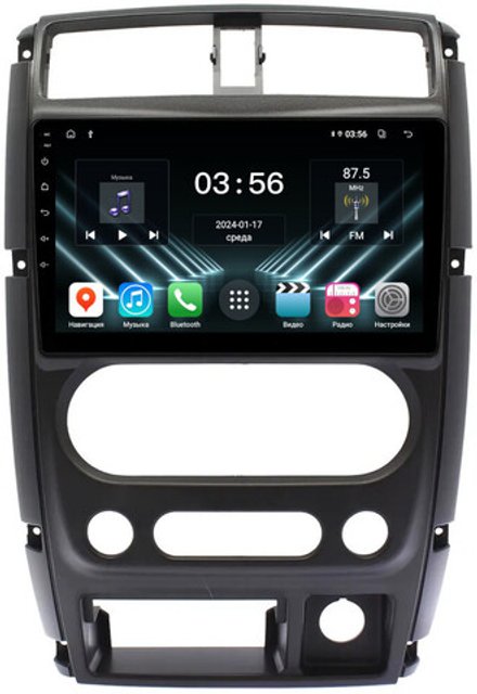 Магнитола для Suzuki Jimny 3 2005-2018 - FarCar DX3059M монитор 9" IPS на Android 13, 4+64Гб, CarPlay
