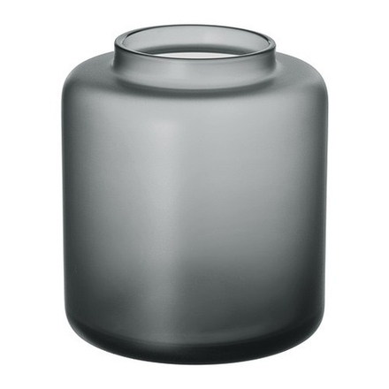 КОНСТФУЛЛ KONSTFULL Ваза 10 см, серая/матовая