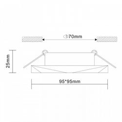 Встраиваемый светильник ST-Luce Ovasis ST203.508.01