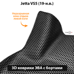 Передние автомобильные коврики ЭВА с бортами для Jetta VS5 (19-н.в.)