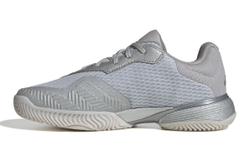 Детские теннисные кроссовки Adidas Barricade K - silver metallic/silver metallic/dash grey