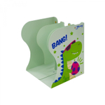 Подставка-держатель для книг раздвижная Yalong, 3 отделения, металл, "Динозаврик", картон. уп.