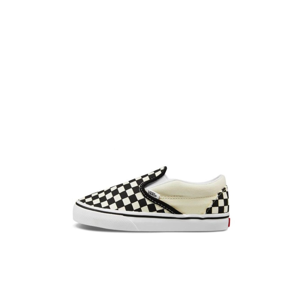 Детские слипоны Vans Classic Slip-On 'Black Off White' VN000EX8BWW