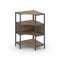 Shelf System Односекционный угловой стеллаж трехярусный SN.STMU-311 Дуб Табак/Металл Антрацит 810*81