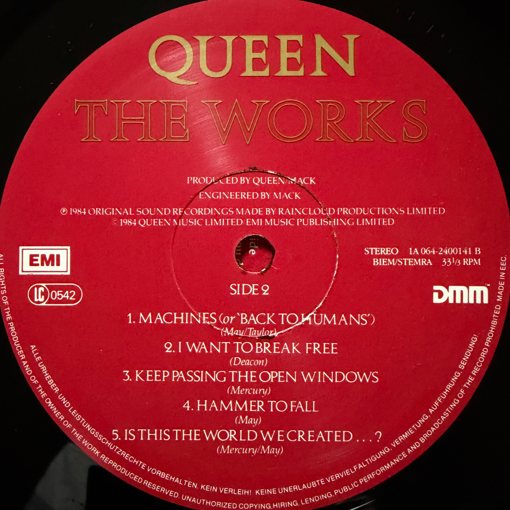 Queen - The Works (Европа 1984г.)