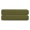 Простыня на резинке из сатина из коллекции meditation, olive, 180х200х30 см