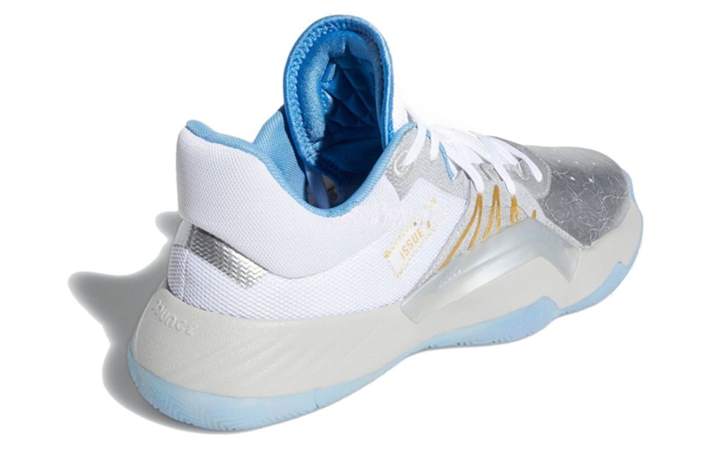 Adidas D.O.N. Issue #1 "5 Generals" Five Tigers Zhao Yun fashion all-match shock absorption and wear-resistant low-top Bounce basketball shoes men's silver white