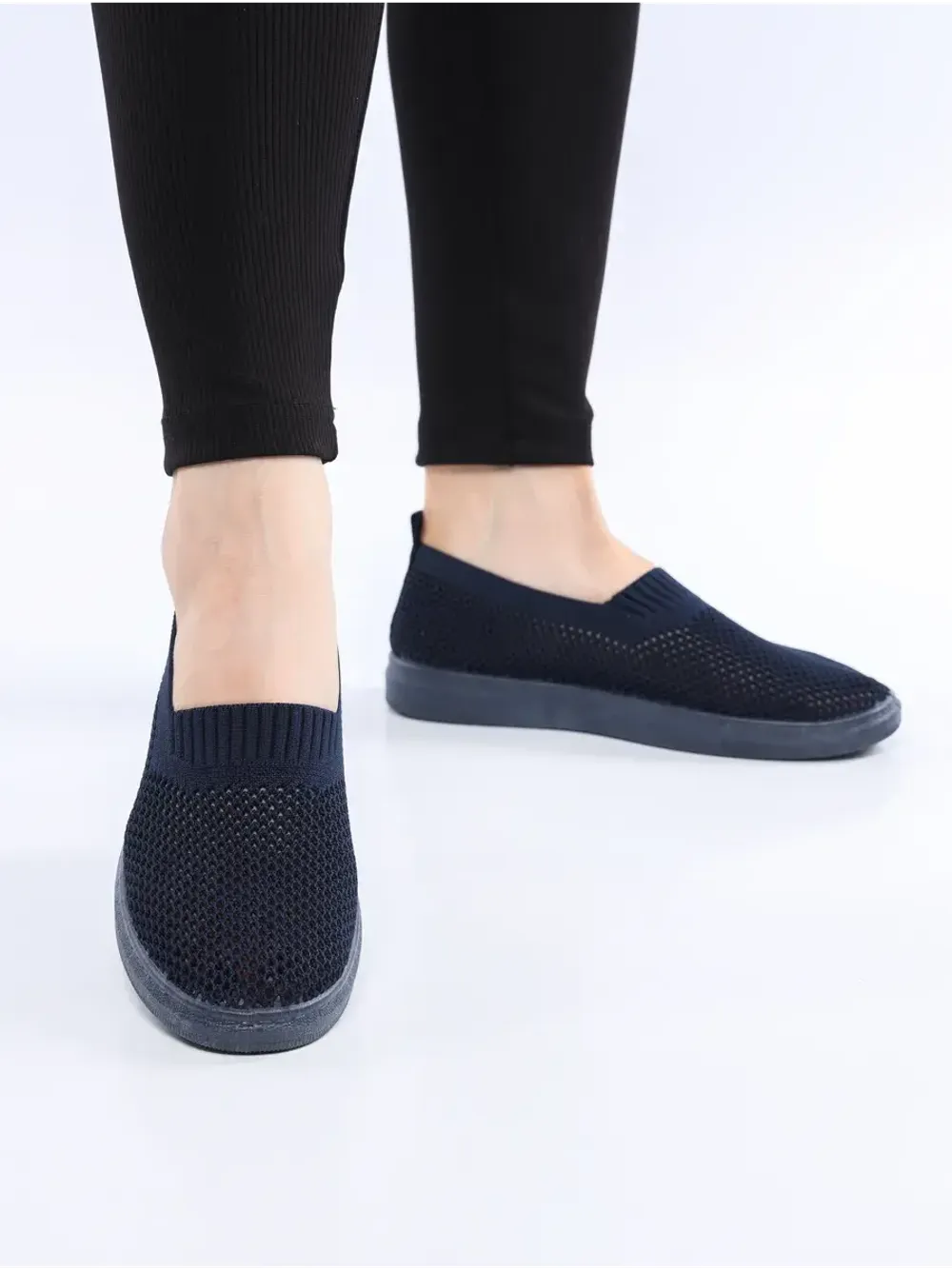 Мокасины летние текстильные