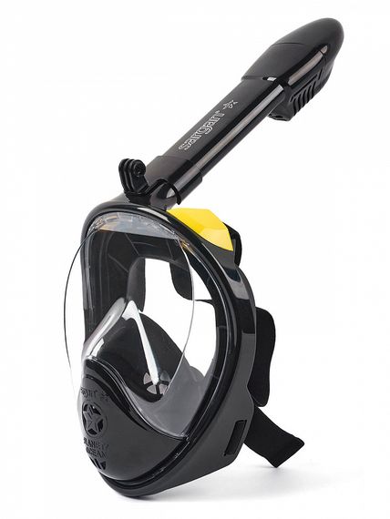 Маска полнолицевая Sargan Планета океан 2.0 черный/черный/желтый